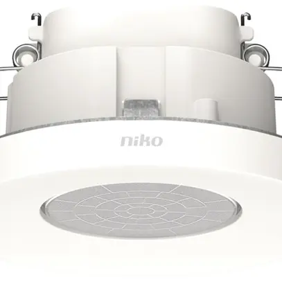 Rilevatore di presenza INS P34MR, KNX, 10…10.5m, 360°, bianco 