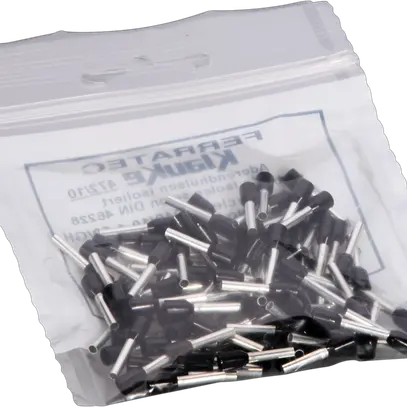 Capocorda Ferratec DIN isolalto 1.5mm²/10mm nero 