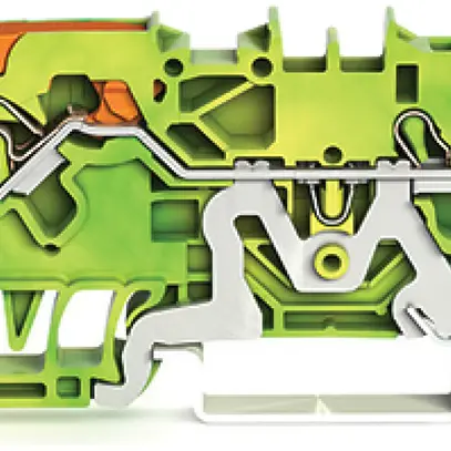 Borne de protection WAGO TOPJOB-S 2.5mm² 2L vert/jaune série 2102 