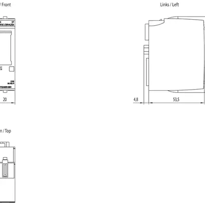 Modulo di relè PLC Siemens SIMATIC ET200SP RQ 4×120VDC/230VAC/2A ST B0/B1 CC40 