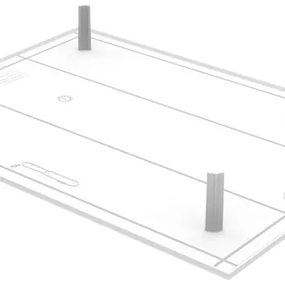Plaque de recouvrement pour Multibox Compact 272×202mm blanc 