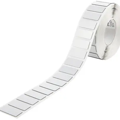 Plaquette indicatrice WAGO 210-855, 27×18mm, vierge argent, 350pcs/bobine 
