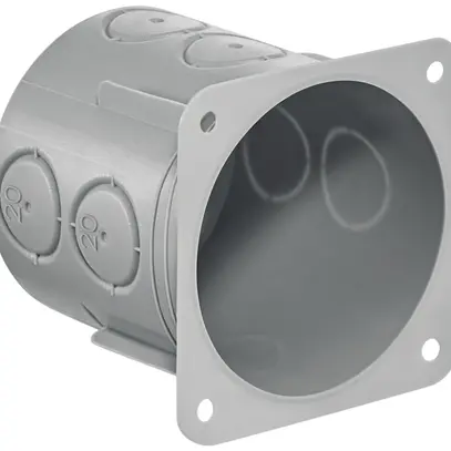 Hohlwanddose HSB Basic 1×1 grau, Ø 65×65mm, m.Flansch GDP 850°C halogenfrei 