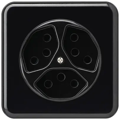 Presa INC basico 3×tipo 13 nero per BOMI 