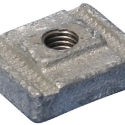 Écrou coulissant Caddy ECN M10 pour rail en C E5, zingué à chaud 