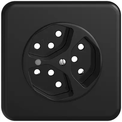 Kit frontale INC STANDARDdue 3×T13, 90×90mm, c.lente frontale, nero 