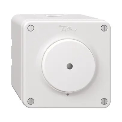 Interrupteur à poussoir lum.NAP NEVO a.lentille front.LED jn S3/1L, bc, membr.bc 