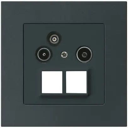 Prise pour antenne ENC R/TV/données kallysto.pro HMS 2GHz 11db noir 