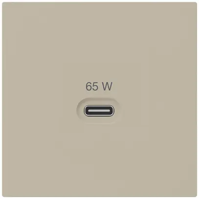 Prise de charge USB Hager kallysto type C 65W 3250mA beige 