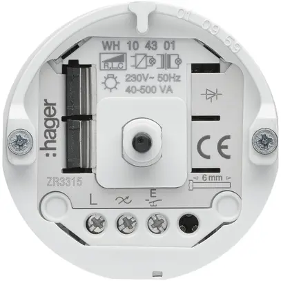 Inserto varialuce universal Hager HA 40…500VA 