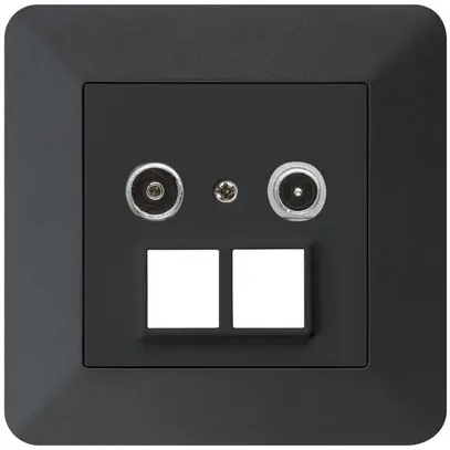 Prise multimédia ENC kallysto.trend R/TV 23dB 2GHz noir 