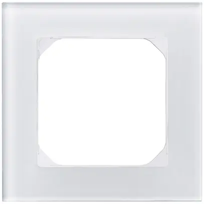 Cadre de recouvrement KAL.art 1×1 94×94mm verre blanc 