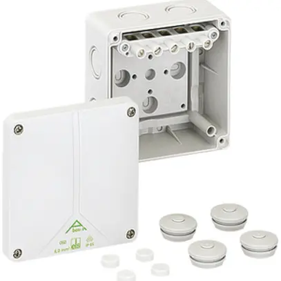 Boîte dérivation AP Abox-i 60 6mm², PC, 110×110×67mm, IP65 