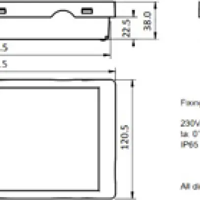 Lamp.d.segnal.d'emer.LED Sylvania LifeSafe IP65 sporgen./incassato 120lm 3htc bi 