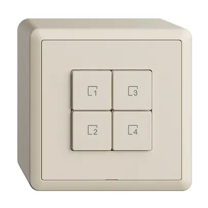 Poussoir scène AP 4 scènes/4T Edue Wiser crema 
