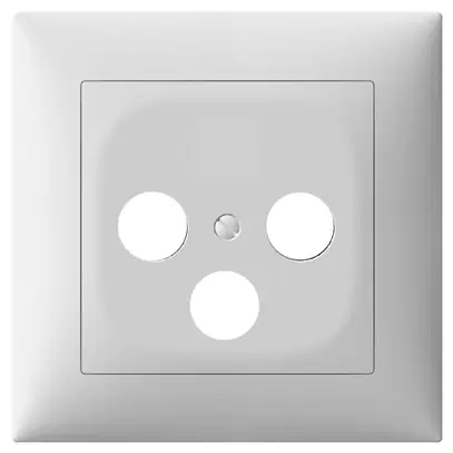 Kit de recouvrement SIDUS pour prise SAT blanc 