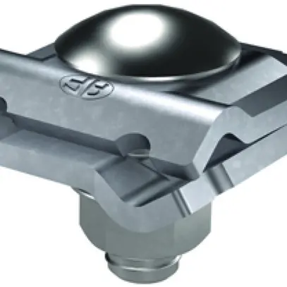 Morsetto di contatto universale Flury AV 48, acciaio inossidabile A2, Ø 6…10mm 