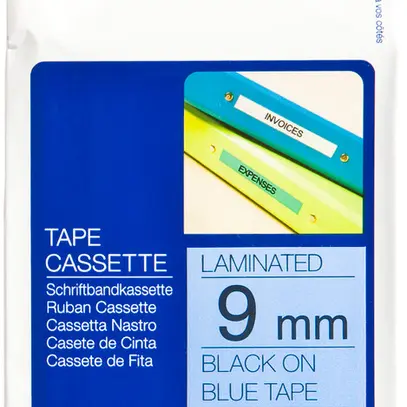 Cassetta nastro Brother TZe-521 9mm×8m, blu/nero 
