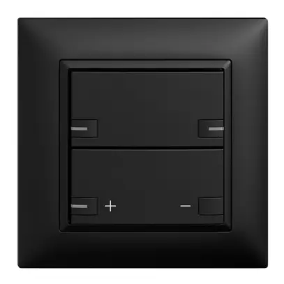 Set frontale INC EDIZIOdue zepAIR variatore senza desig.c.LED nero 