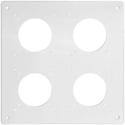 En-tête NUP Feller NEVO, 2×2, pour appareils N.CO, gris clair 