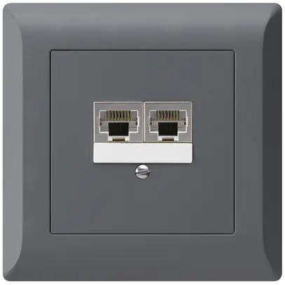 Scatola INC kallysto.line 2×RJ45s separato antracite 