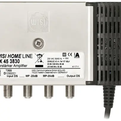 Amplificateur R/TV VX45D 3830 38dB, avec voie de retour WISI 