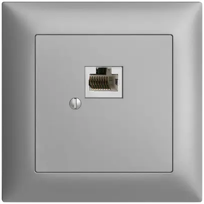 Scatola INC 1×RJ45/s 8P EDIZIOdue silver R&M swissline 