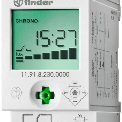 Dämmerungsschalter/Zeitschaltuhr Finder 11.91, 2…150lx, 1W 16A 230VAC 