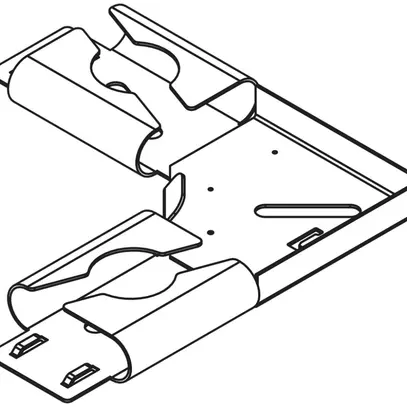 Angolo piatto Lanz 90° canale C, zinc. 