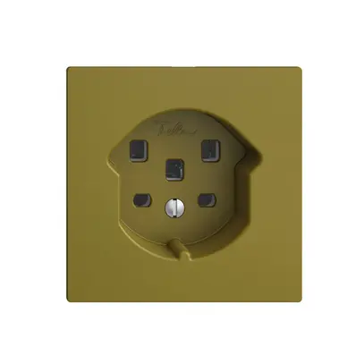 Presa EDIZIOdue T25 16A olive, con morsetti innest. 
