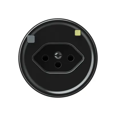 Presa FI origin 1×tipo 13 30mA 10A 230V 60×60mm nero 