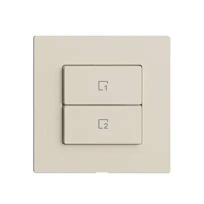 Pulsante scena 2 scene verticale/2T WLAN Edue Wiser crema 
