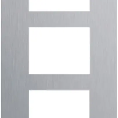 Telaio di copertura audio ABB-Welcome, per 1/3 (3 moduli), ac-pr spazzolato 