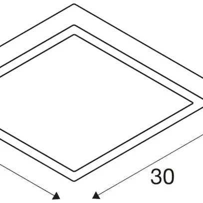 Plafonnier/applique LED SLV AINOS HF 18W 1300lm 3000/4000K IP65 anthracite 