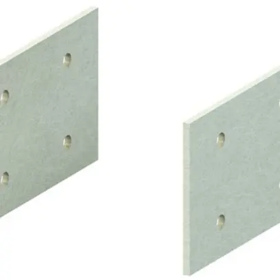 Piastra di giunzione Niedax 80mm pol 