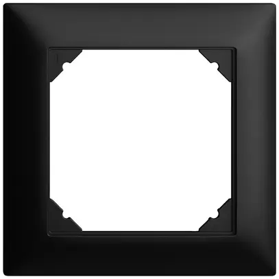 UP-Kopfzeile EDIZIOdue SNAPFIX® 1×1 horizontal und vertikal 88×88mm schwarz 