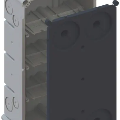 Boîtier ENC AGRO 4×2 650°C avec couvercle de protection, M20/25, gris 