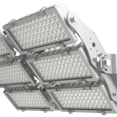 LED-Flutlichtstrahler DOTLUX HLFplus IP66 674×387×473mm 1200W 5000K 1…10V 15° 