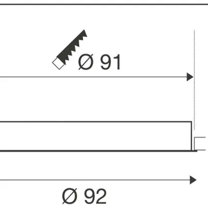 Plafonnier LED INC SLV MEDO 90 66W 9200lm 930/940K 80° Ø920mm blanc 