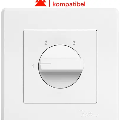 Interrupteur rotatif ENC EDIZIO.liv poign.3 gra.2P 1-2-3 p=60mm bc 