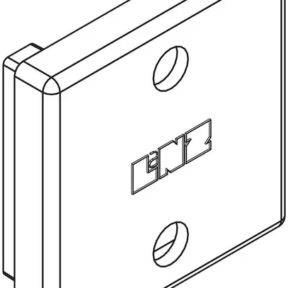 Capot de protection Lanz pour  profil U 50x50mm Lanz, h.30mm 