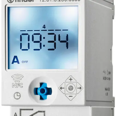 Timer settimanale AMD Finder 12.61, 1C 16A 12…24VUC NFC 2UM 