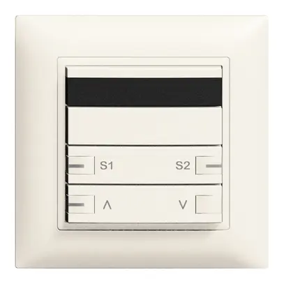 Kit frontal ENC IR-mot.scène 1c/2t ZEP 88×88mm blanc 