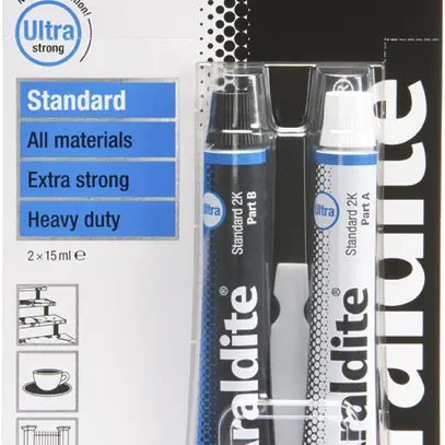 Colle à deux composants Araldite Standard tubes individuels 4800s 2×15ml 