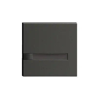 Tasto 1/1 KNX/elettronico senza LED+cart. EDIZIOdue comando 1×nero 