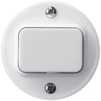 Kit frontale basico Ø43mm bianco per interr. pulsante 