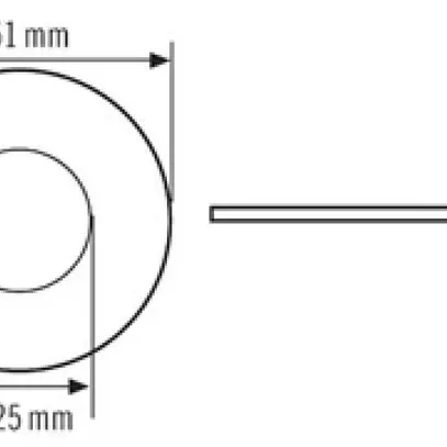 Adaptateur pour spot 51/25 ESYLUX opale mat 
