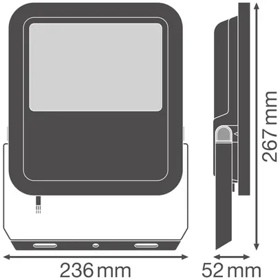 Proiettore LED LEDVANCE FLOODLIGHT100 69W 10000lm 840 IP66 100° 236×52 ne 