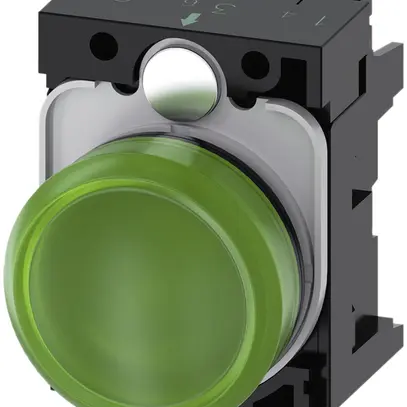 Voyant lumineux Siemens SIRIUS ACT a.support+LED 230VAC vert plastique 