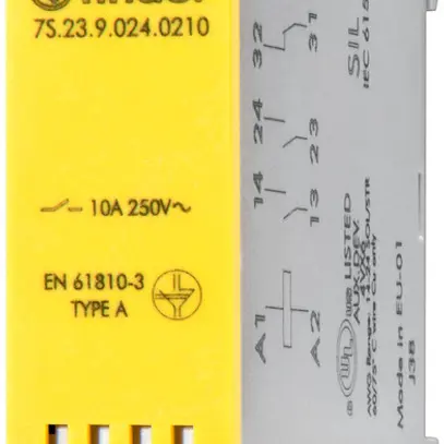 Modulo di relè Finder con contatti a guida forzata, 2 ch e 1 r, 10A, 12VDC 